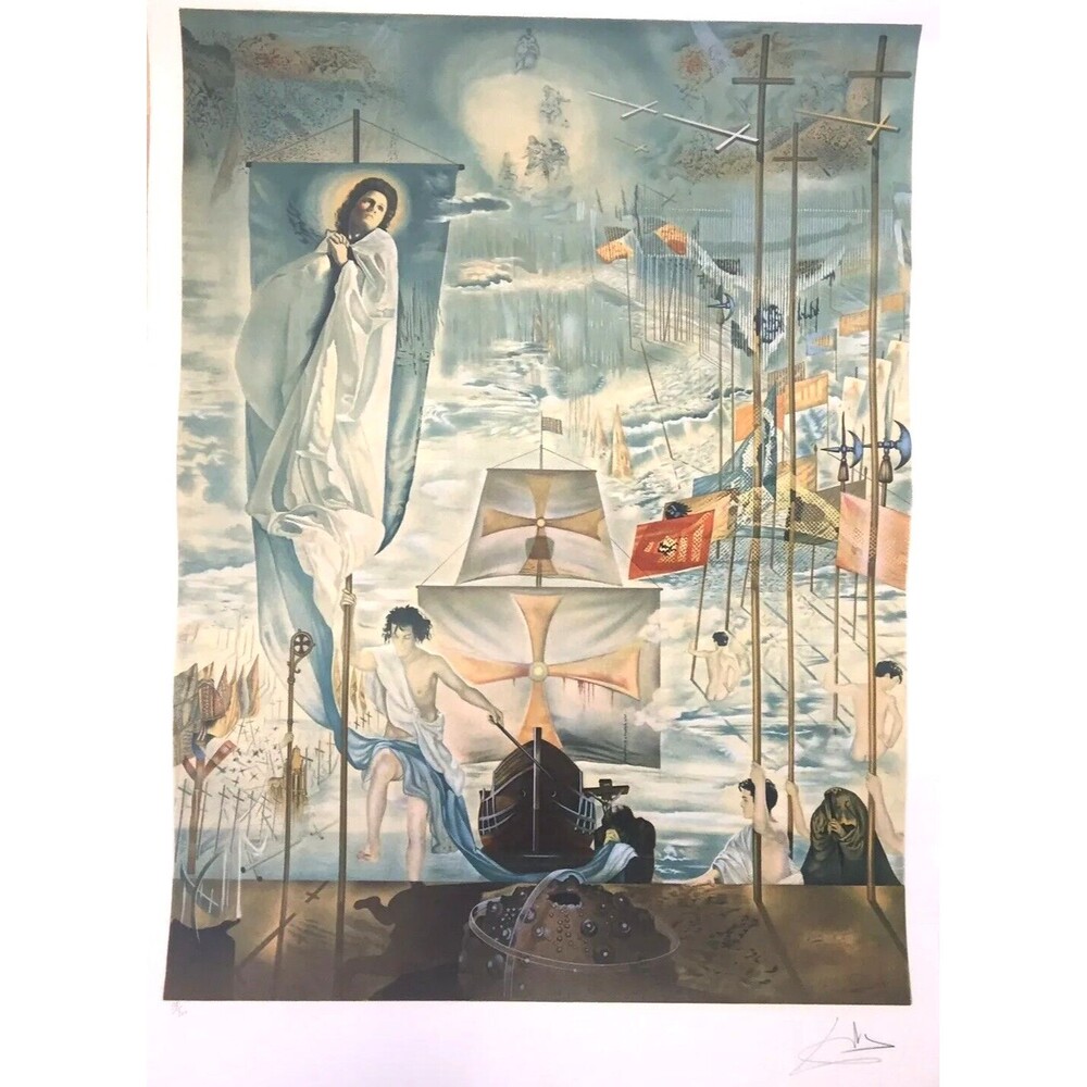 Lithograph Salvador Dali ‘The Dream Of Columbus’ Limited Edition Signed Original